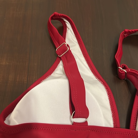 Blooming Jelly High Waisted Triangle Color Block Two Piece Tummy Control Size M - Picture 11 of 15